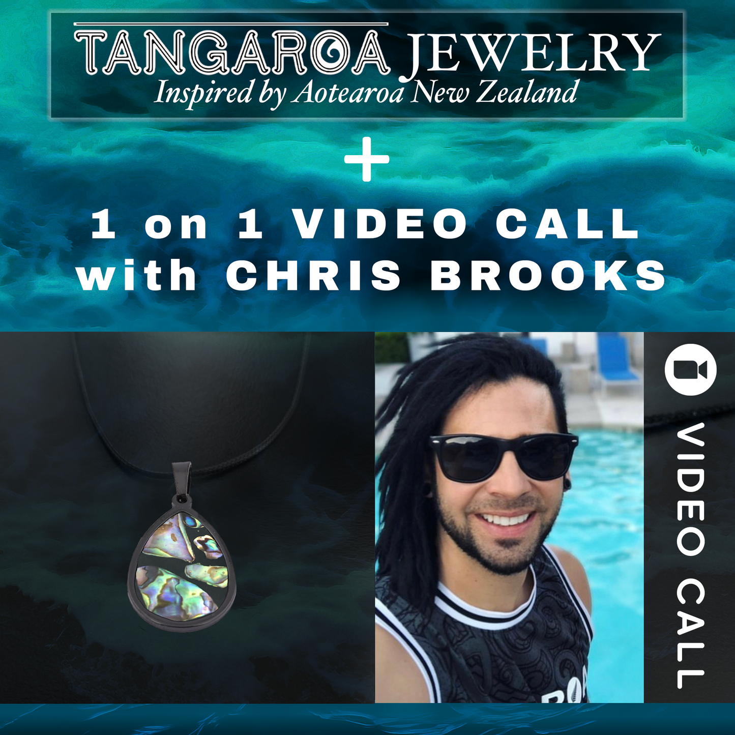 Tangaroa Jewelry - paku roimata pango iti