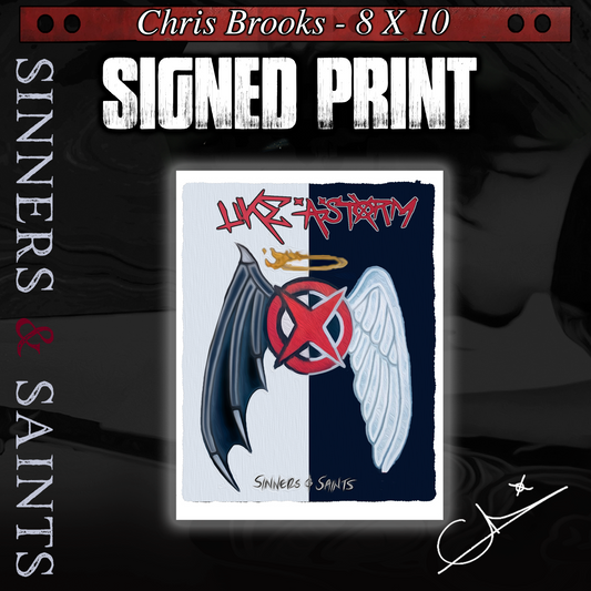 Chris Brooks - Sinners and Saints Signed Print 'DUALITY'