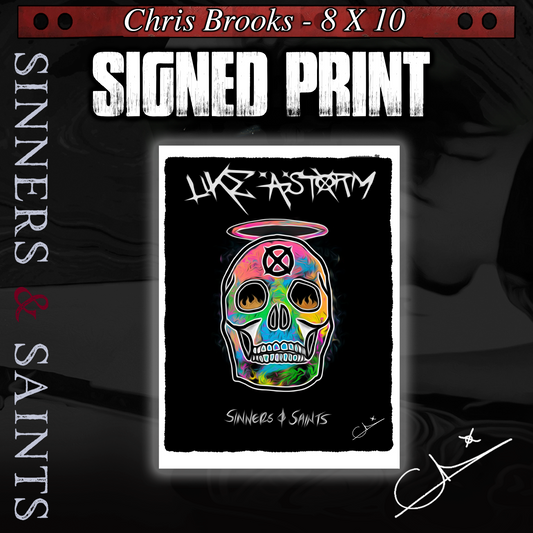 Chris Brooks - Sinners and Saints Signed Print 'Skull of Salvation'